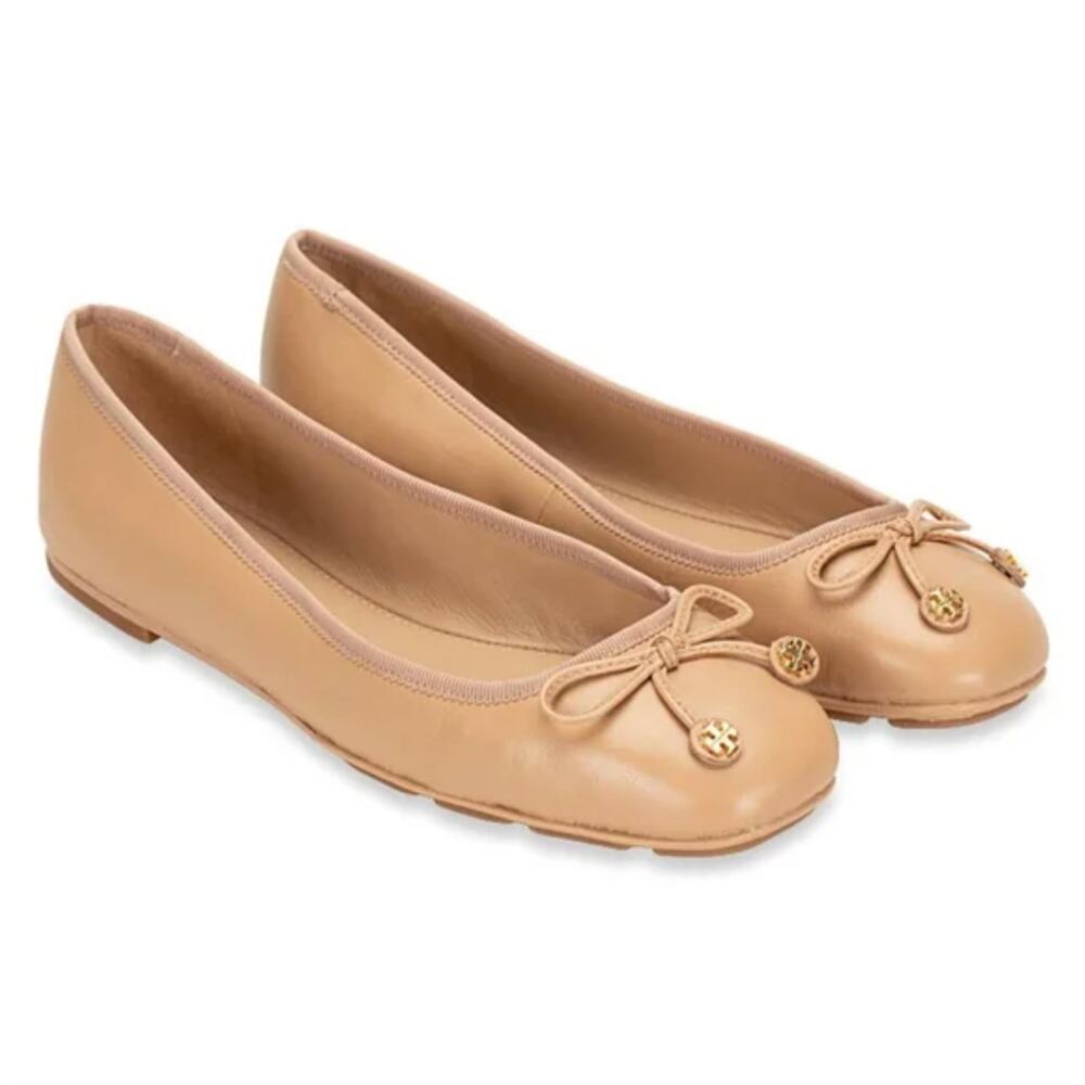 Tory Burch Laila Driver Nappa Leather Ballet Flats shoes Size 7 New in Box